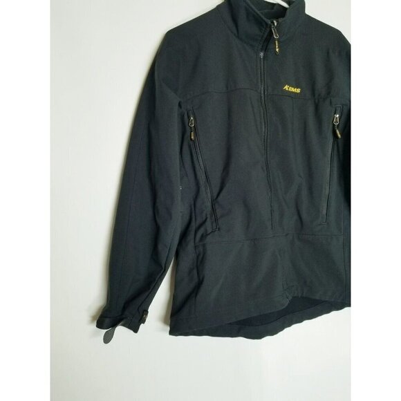 EMS Black Full Zip Hiking Outdoors Athletic Jacket Womens Size Large Softshell - Picture 3 of 12
